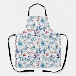 Blume Abstrakt Blau Rosa Farbe Schürze