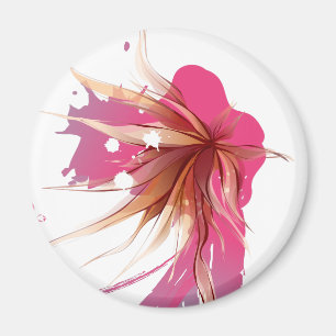 Blume abstrakter Hibisken Magnet