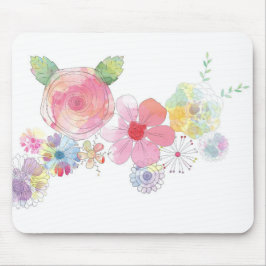 Blume abstraktes Malen Blumen Mousepad