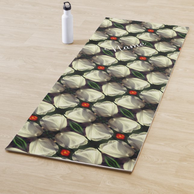 Blume Abstraktes Muster Personalisiert Yogamatte (Beispiel)
