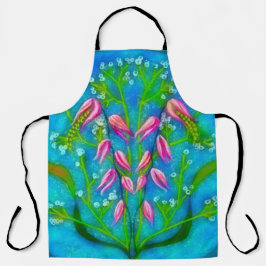 Blume Acryl Schürze