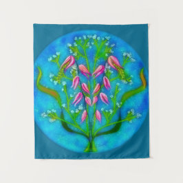 Blume Acryl Wandteppich