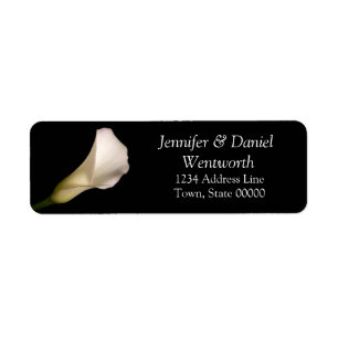 Blume Address Labels White Calla Lily