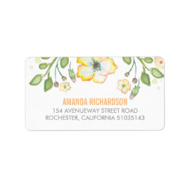 Blume Adressaufkleber