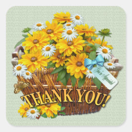 Blume-Aktionskorb ~ Aufkleber