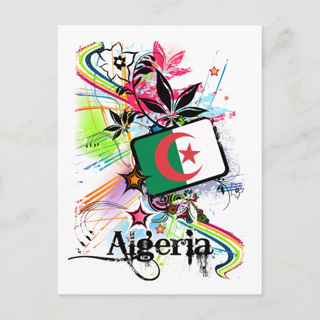 Blume Algerien Postkarte (Vorderseite)