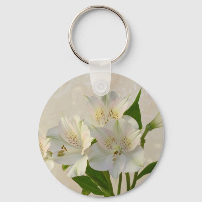 Blume Alstomeria Schlüsselanhänger (Vorderseite)