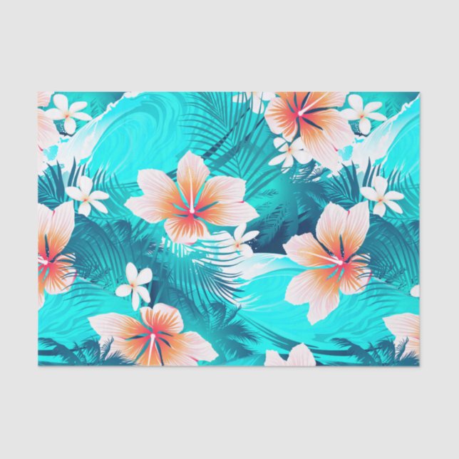 Blume am Hibiskus Seidenpapier (Vorderseite)