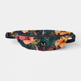 Blume am Hibiskus, tropische Pflanzen Bauchtasche