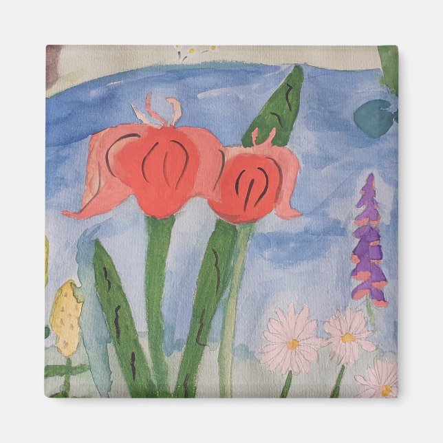 Blume am Lago Magnet (Vorne)