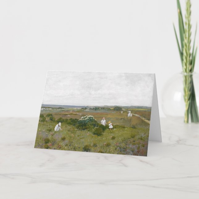 Blume am Meer | William Merritt Chase Karte (Vorderseite)