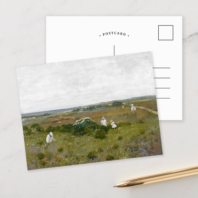 Blume am Meer | William Merritt Chase Postkarte (Von Creator hochgeladen)