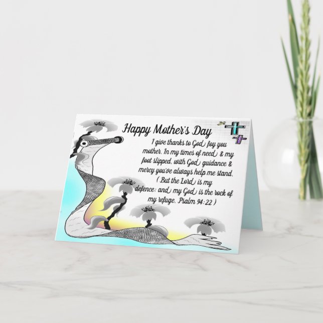 Blume am Muttertag Dankeskarte (Vorderseite)