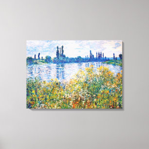 Blume am Seine-Monet Leinwanddruck