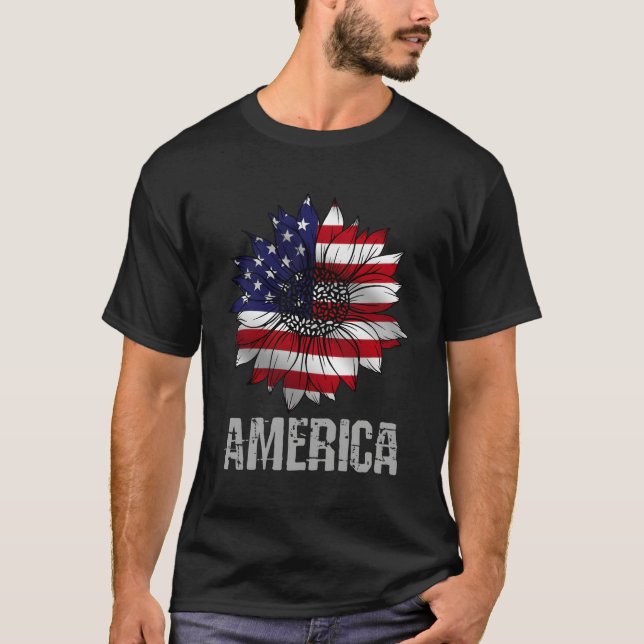 Blume Amerika T-Shirt (Vorderseite)