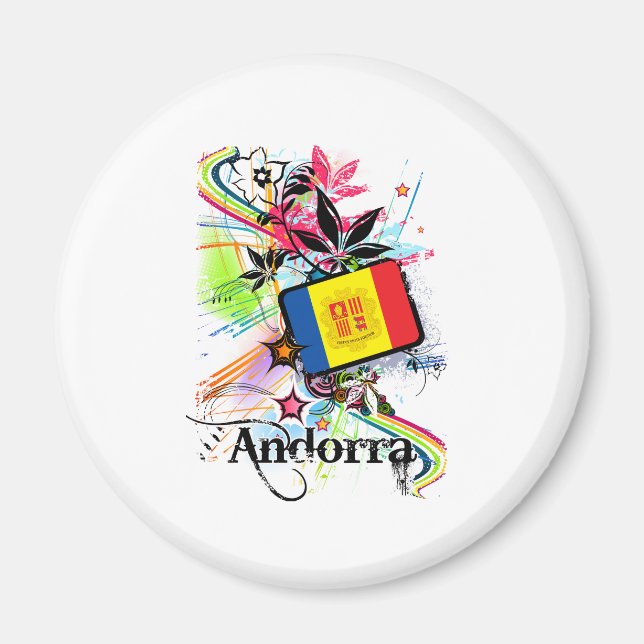 Blume Andorra Magnet (Vorne)