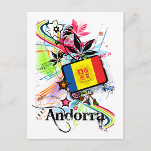 Blume Andorra Postkarte