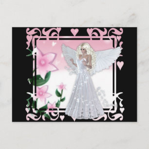 Blume Angel Design Postkarte