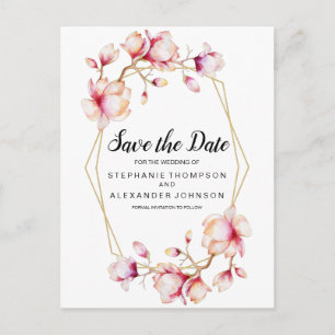 Blume Ankündigungspostkarte