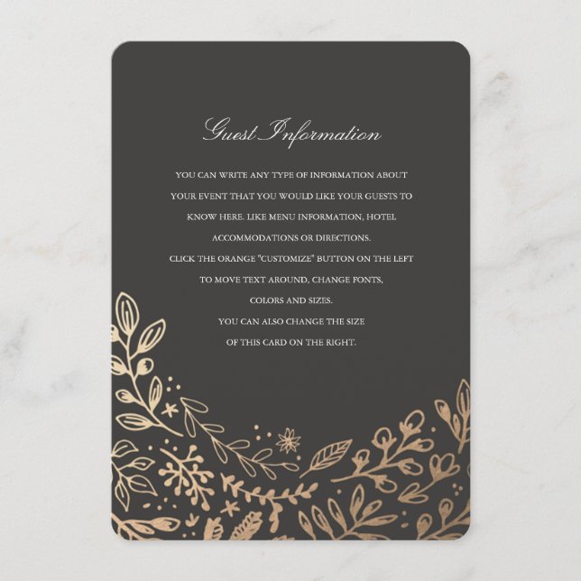 Blume-Anleitungen/Informationskarte Begleitkarte (Vorderseite)