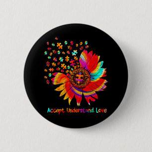 Blume Annehmen Liebe verstehen Button