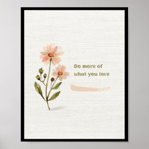 Blume Aquarell Leinwand Poster