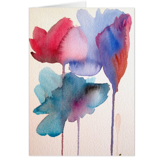 Blume Aquarell Moderne Blumenarchitektur (Vorne)