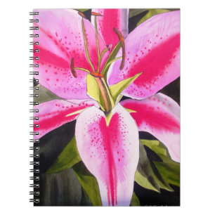 Blume Aquarell Pop Malerei Notizblock