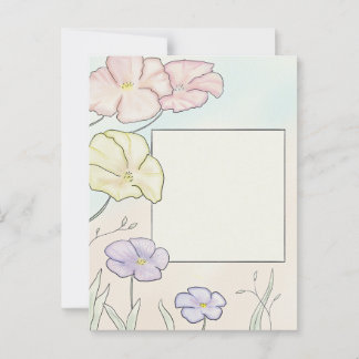 Blume Aquarell Postcard schreiben Sie Ihre eigene Postkarte