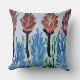 Blume Aquarellbilder farbig Kissen