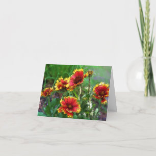 Blume-Aquarellfarbenkarte Dankeskarte