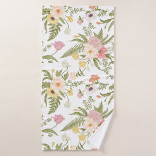 Blume Aquarellgarten Schöne Natur Badehandtuch