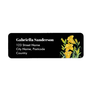 Blume Aquarellgelbe Lilien