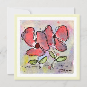 Blume Aquarellkarte