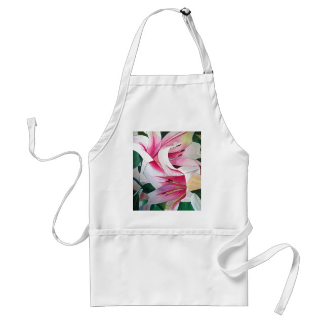 Blume Aquarellkunst Schürze (Vorne)
