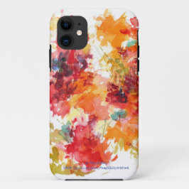 Blume Aquarellmalerei Roter orangefarbener Fall Case-Mate iPhone Hülle