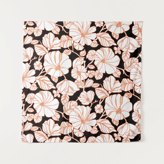 Blume Art Design Wandteppich (Vorderseite)