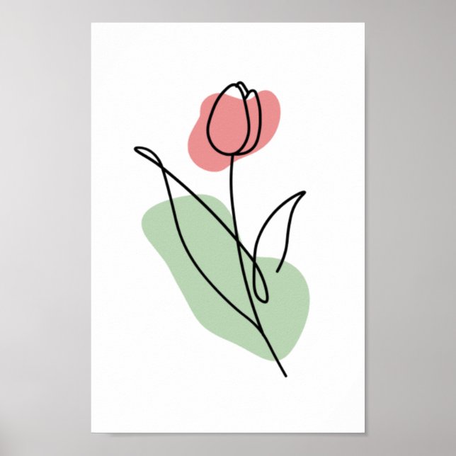 Blume Art Poster (Vorne)