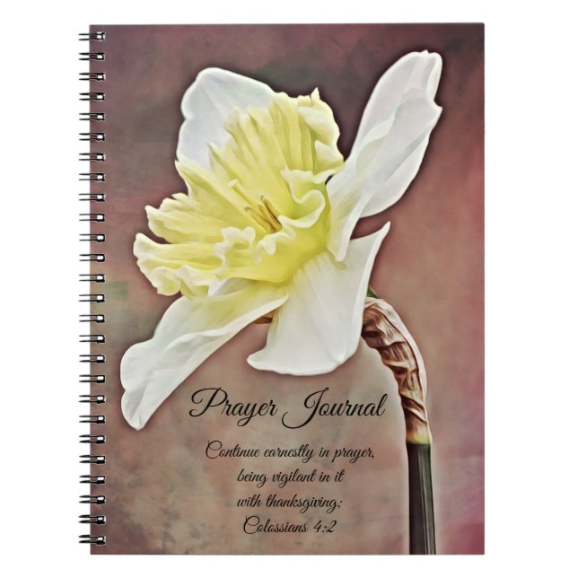 Blume Art Prayer Journal Notizblock (Vorderseite)