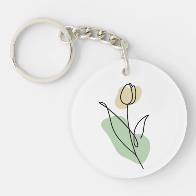 Blume Art Schlüsselanhänger (Vorderseite)