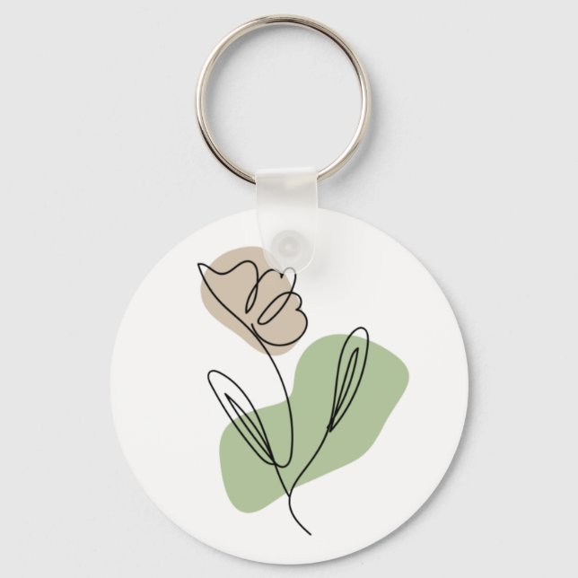 Blume Art Schlüsselanhänger (Vorderseite)