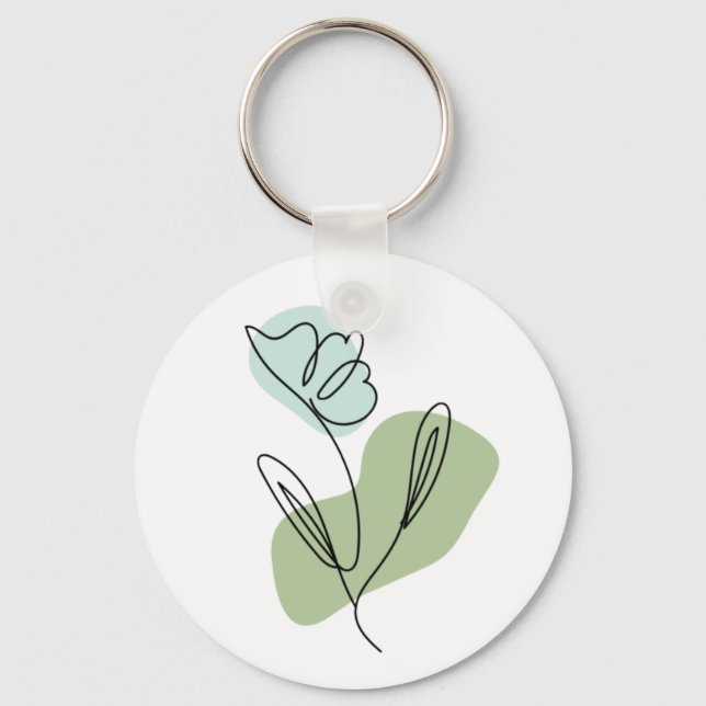 Blume Art Schlüsselanhänger (Vorderseite)