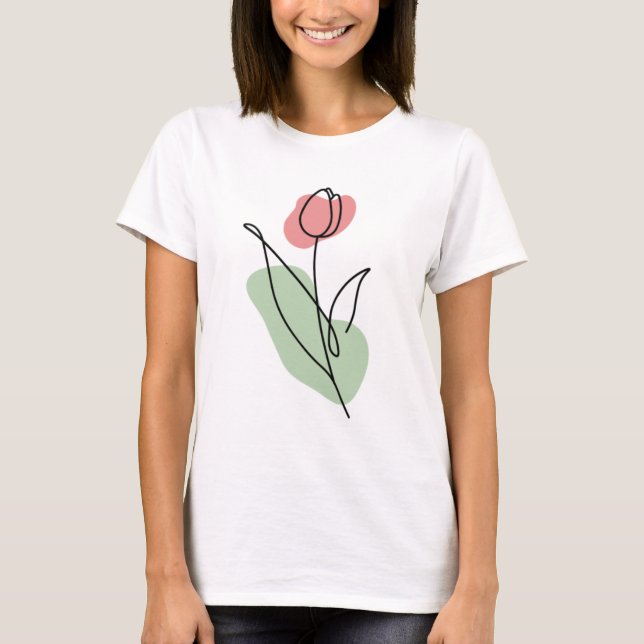 Blume Art T-Shirt (Vorderseite)