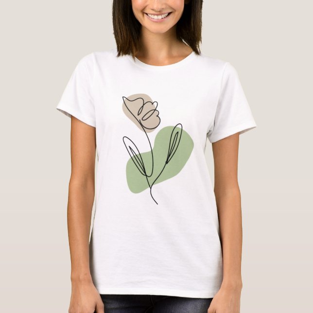Blume Art T-Shirt (Vorderseite)