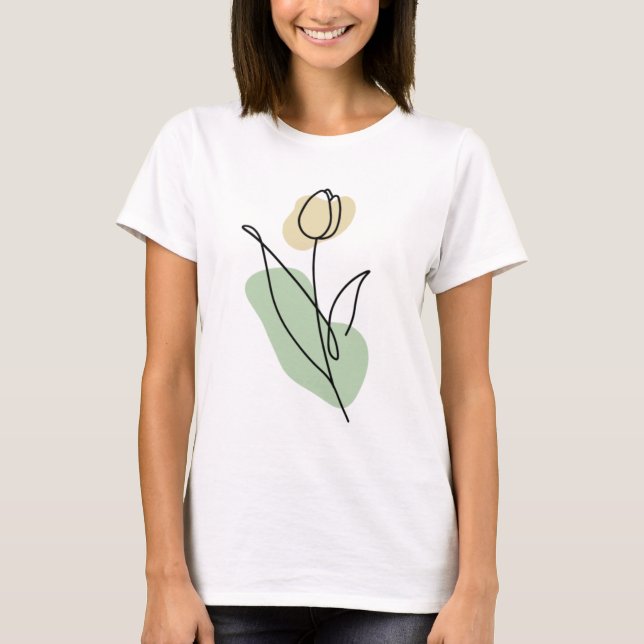 Blume Art T-Shirt (Vorderseite)