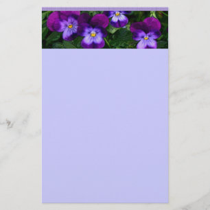 Blume Art Violets Briefpapier