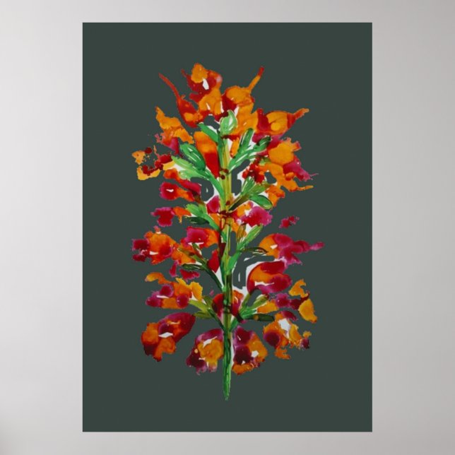 Blume Artwork Poster (Vorne)
