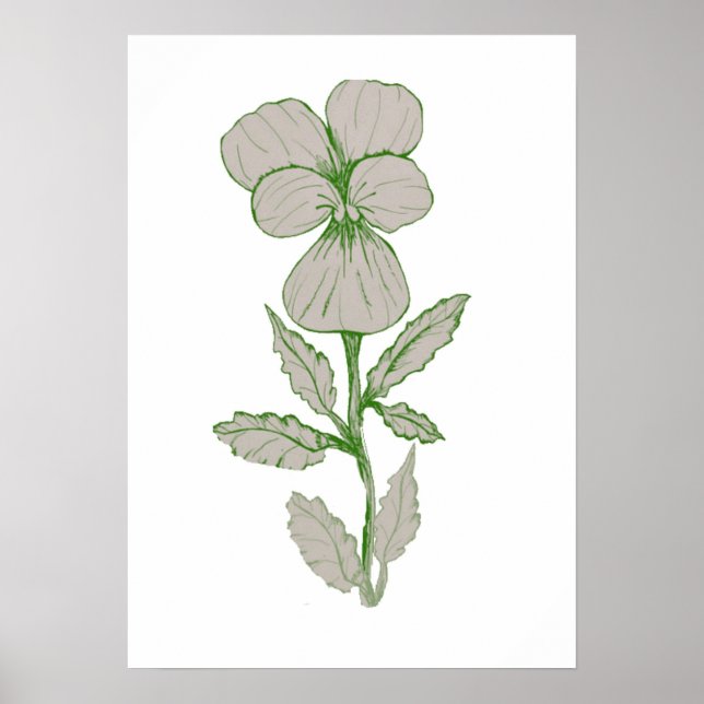 Blume Artwork Poster (Vorne)