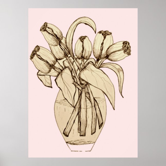 Blume Artwork Poster (Vorne)