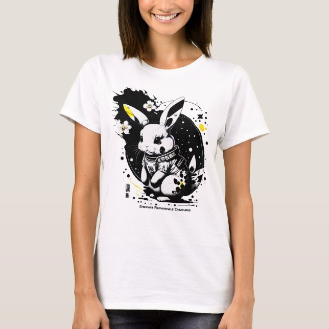 Blume Astronaut - T - Shirt (Vorderseite)